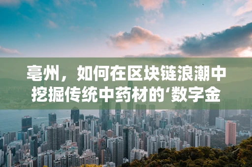 亳州，如何在区块链浪潮中挖掘传统中药材的‘数字金矿’？