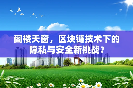 阁楼天窗，区块链技术下的隐私与安全新挑战？