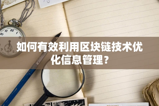 如何有效利用区块链技术优化信息管理？