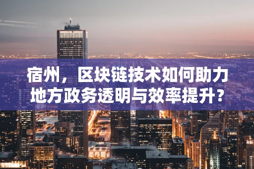 宿州，区块链技术如何助力地方政务透明与效率提升？