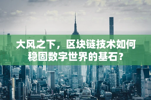 大风之下，区块链技术如何稳固数字世界的基石？