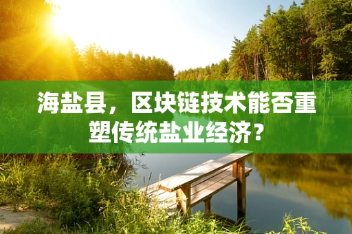 海盐县，区块链技术能否重塑传统盐业经济？